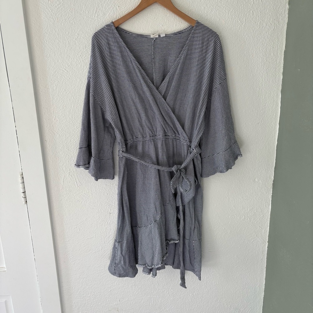Striped Wrap Gap Dress size L
